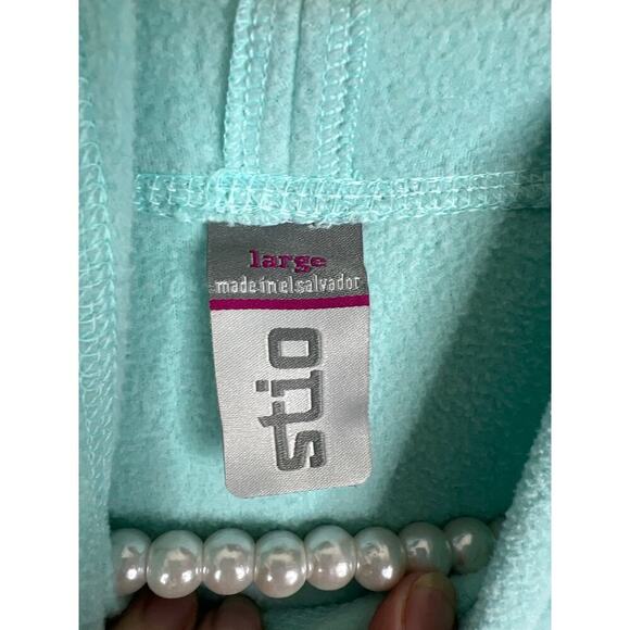 Stio Women's Turpin Fleece Hooded Pullover in Mint Size Large - Picture 5 of 6